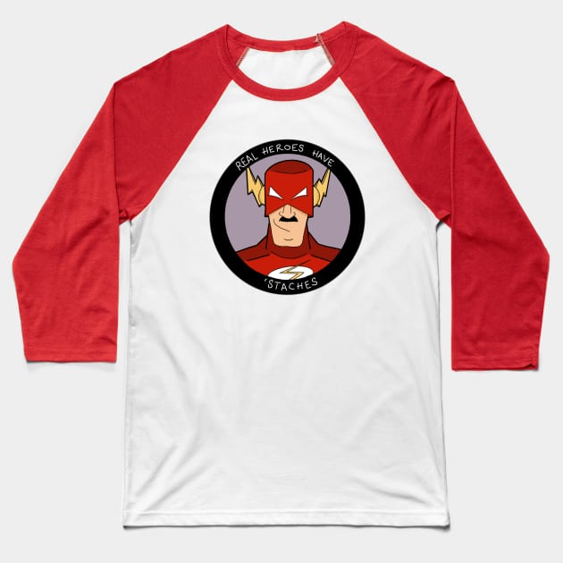 Movember Flash Baseball T-Shirt by DxA2017